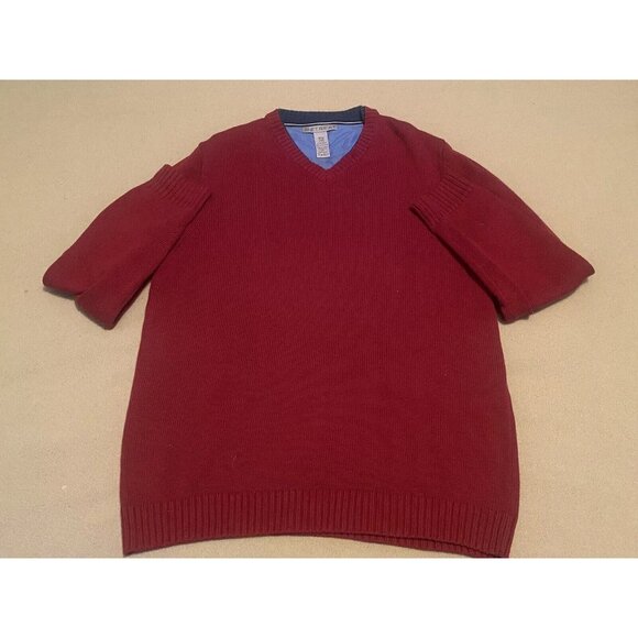 Retreat Sweater Men's Red Medium (40) Cotton Long Sleeve Shirt Preppy - Picture 1 of 6